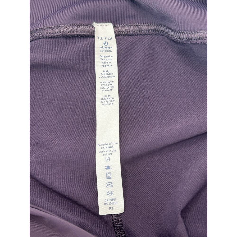 Lululemon Pace Rival Purple Skort Women 12 Tall Tennis Golf Shorts/Skirt - Picture 4 of 6